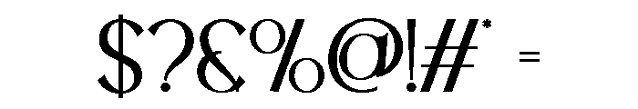 LATHERVA Extra Light Font OTHER CHARS