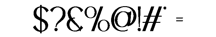 LATHERVA-ExtraLight Font OTHER CHARS