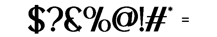 LATHERVA-Medium Font OTHER CHARS