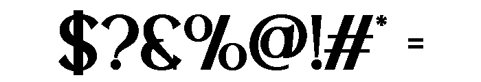 LATHERVA Semi Bold Font OTHER CHARS