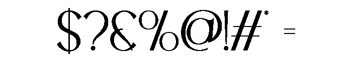LATHERVA-Thin Font OTHER CHARS