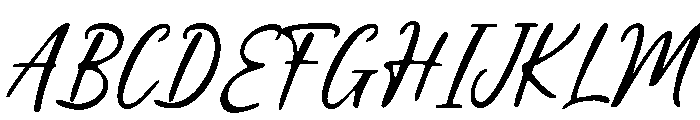 La Cabane Script Regular Font UPPERCASE