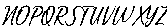 La Cabane Script Regular Font UPPERCASE