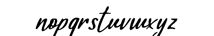 La Cabane Script Regular Font LOWERCASE