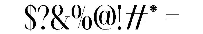 La Carena Regular Font OTHER CHARS