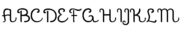 La Qalam Regular Font UPPERCASE