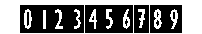 Label Price Regular Font OTHER CHARS