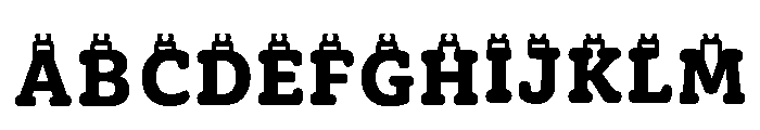 Labid Regular Font UPPERCASE