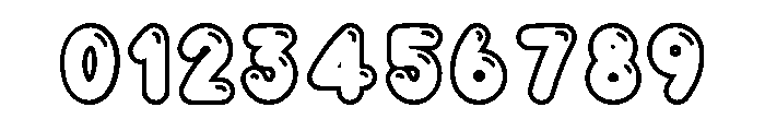 Ladyfinger Soda Outline Shine Font OTHER CHARS