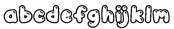 Ladyfinger Soda Outline Shine FONT