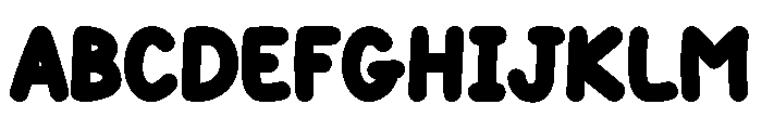 Ladyfinger Soda Solid Font UPPERCASE