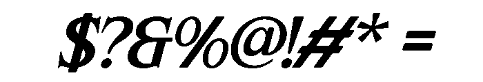 Laghino-Oblique Font OTHER CHARS