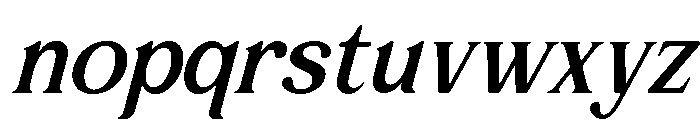 Laghino-Oblique Font LOWERCASE