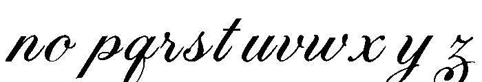 Lahgelsio Script Regular Font LOWERCASE