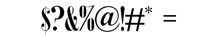 Lahgelsio Serif Regular Font OTHER CHARS
