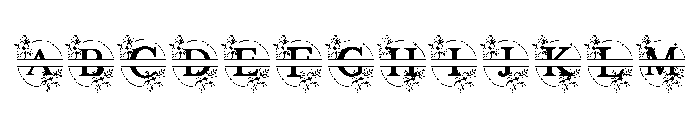 Lalisa Monogram Font UPPERCASE