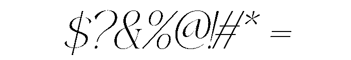 Lamire Modern Oblique Font OTHER CHARS