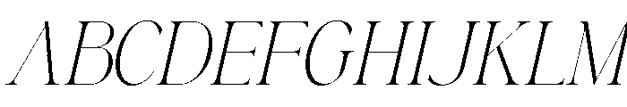 Lamire Modern Oblique Font UPPERCASE