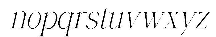 Lamire Modern Oblique Font LOWERCASE