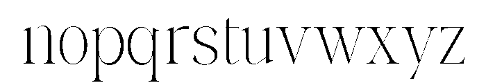 Lamire Modern Regular Font LOWERCASE