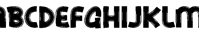 Landscape Tripod Font UPPERCASE