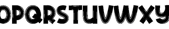 Landscape Tripod Font LOWERCASE