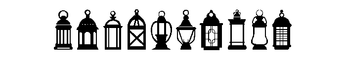 Lantern Set Font OTHER CHARS