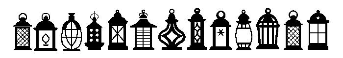 Lantern Set Font UPPERCASE