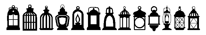Lantern Set Font UPPERCASE