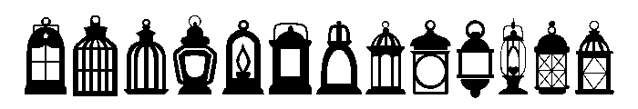 Lantern Set Font LOWERCASE