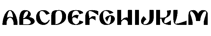 Lanyno Font UPPERCASE