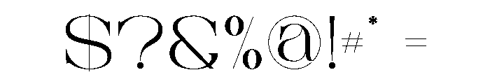 Laora Font OTHER CHARS