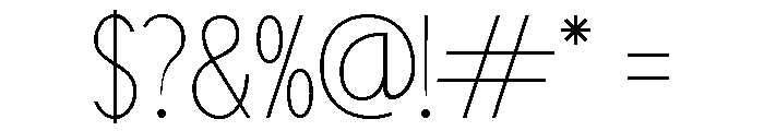Larasita Regular Font OTHER CHARS