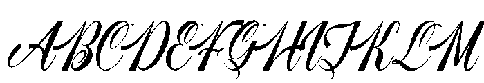 Larfioda Font UPPERCASE