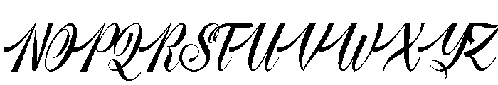 Larfioda Font UPPERCASE