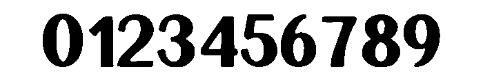 Large Block Font OTHER CHARS