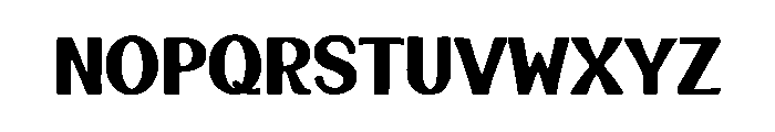 Large Block Font LOWERCASE