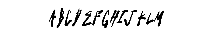 Larnix Font UPPERCASE