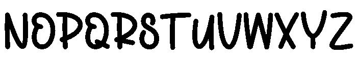 Larva Baby Font UPPERCASE