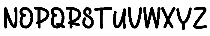 Larva Baby Font LOWERCASE