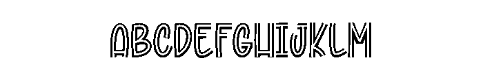 Laser Christmas Font UPPERCASE