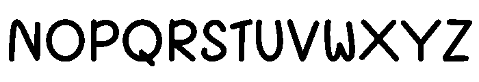 Laser Letter Font LOWERCASE