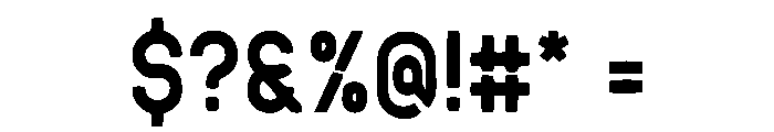 Laseron Font OTHER CHARS