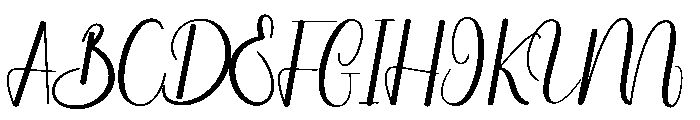Latifia Midnighty Font UPPERCASE