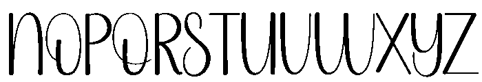 Latter Booking Font LOWERCASE