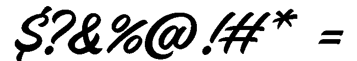 LaunaSaint Font OTHER CHARS