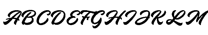 LaunaSaint Font UPPERCASE
