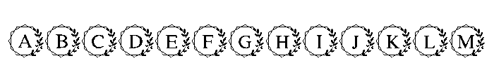 Laurel Monogram FONT