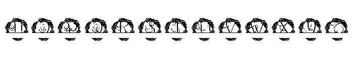 Laurelienne Split Monogram Font LOWERCASE