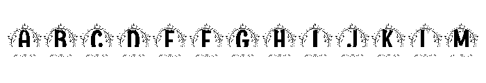Laurentis Split Monogram Font UPPERCASE